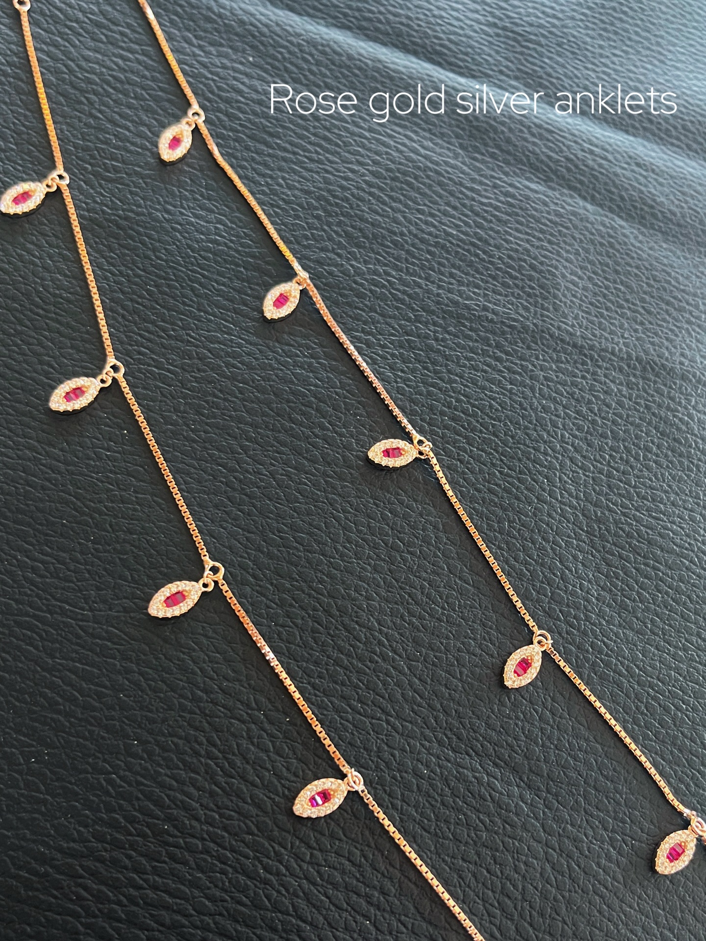 Elegant Silver Anklets